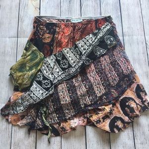 URBAN RENEWAL BOHO BATIK MINI SKIRT